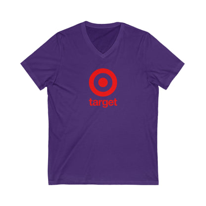 Target Logo Adult V-Neck T-Shirt