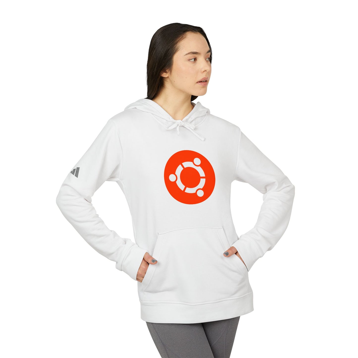 Ubuntu Logo Adidas Adult Hoodie