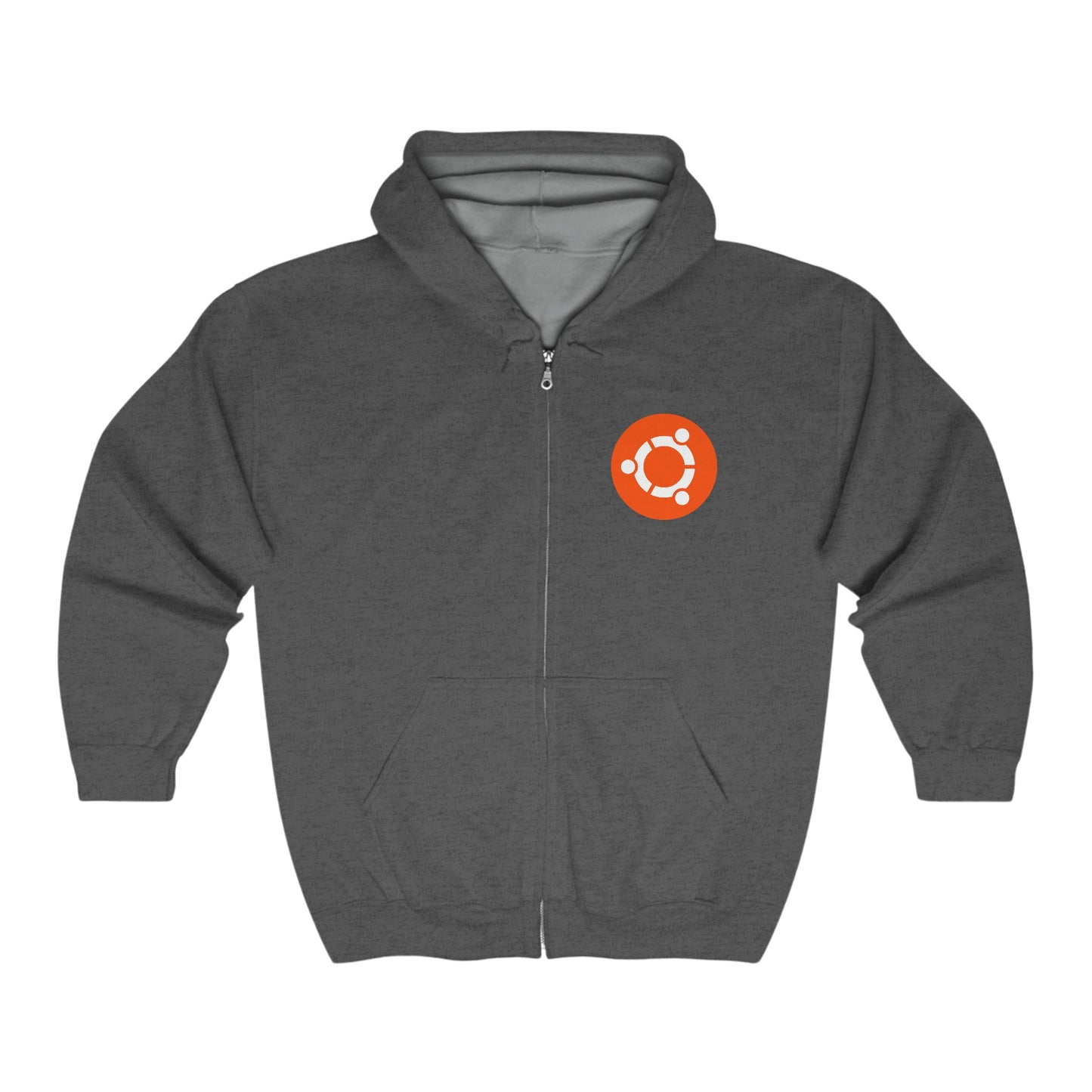 Ubuntu Logo Adult Zip-Up Hoodie