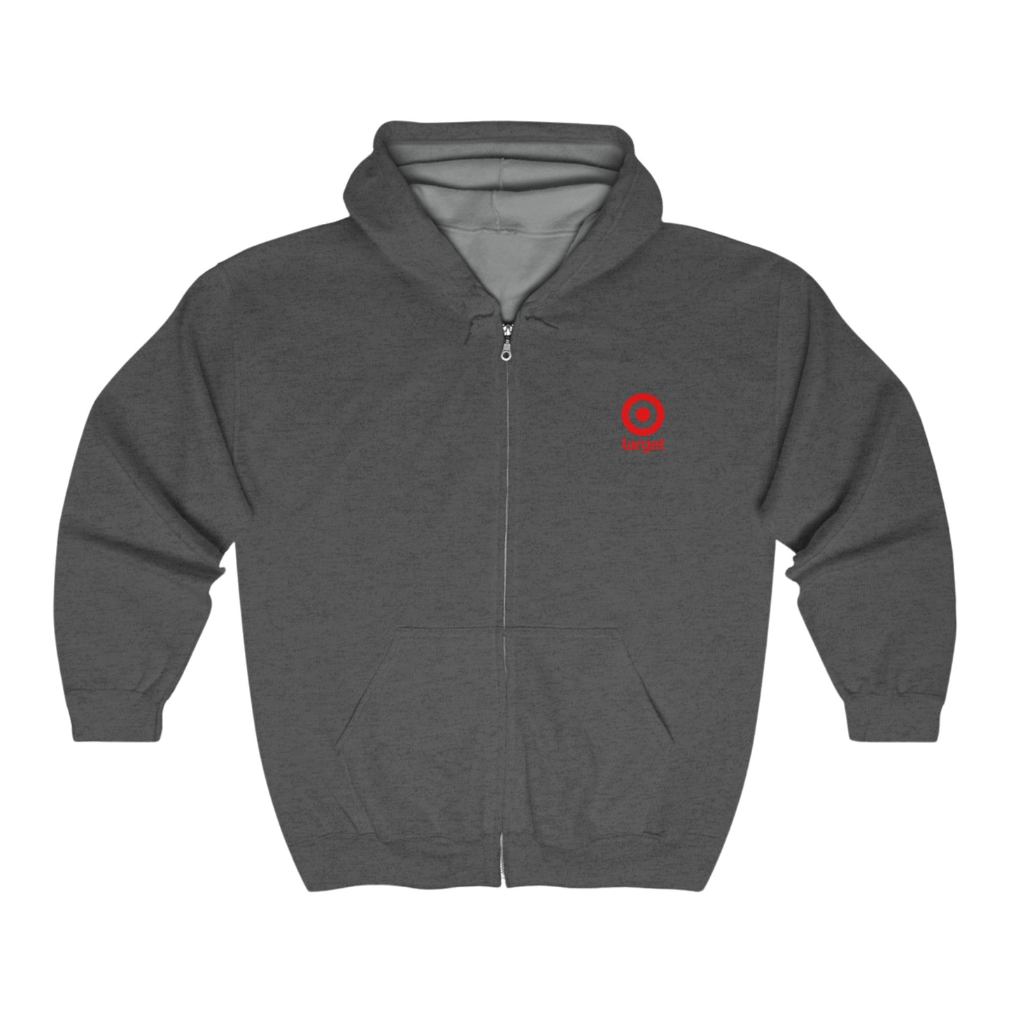 Target Logo Adult Zip-Up Hoodie