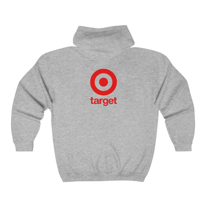 Target Logo Adult Zip-Up Hoodie