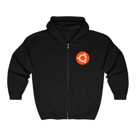 Ubuntu Logo Adult Zip-Up Hoodie