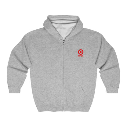 Target Logo Adult Zip-Up Hoodie