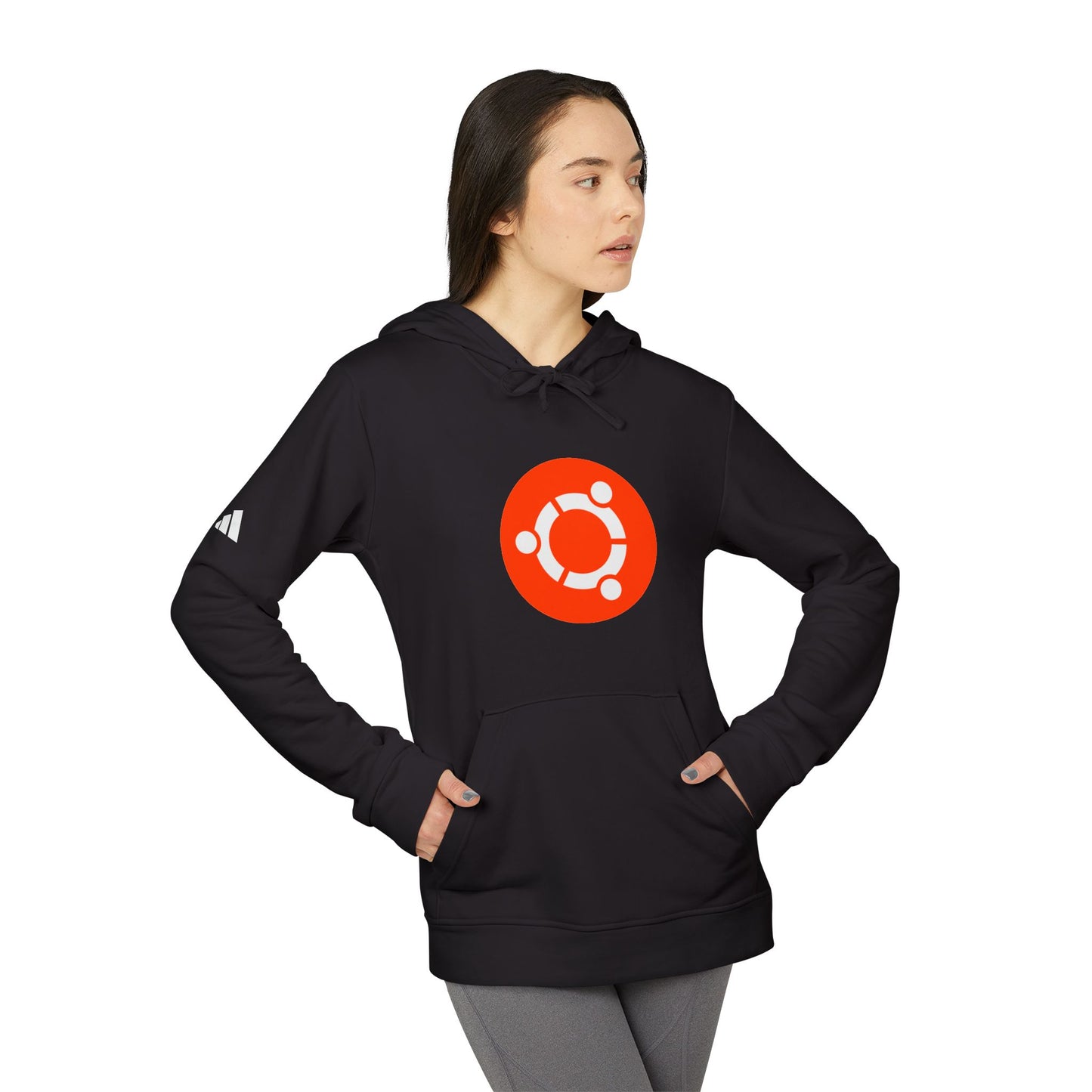 Ubuntu Logo Adidas Adult Hoodie