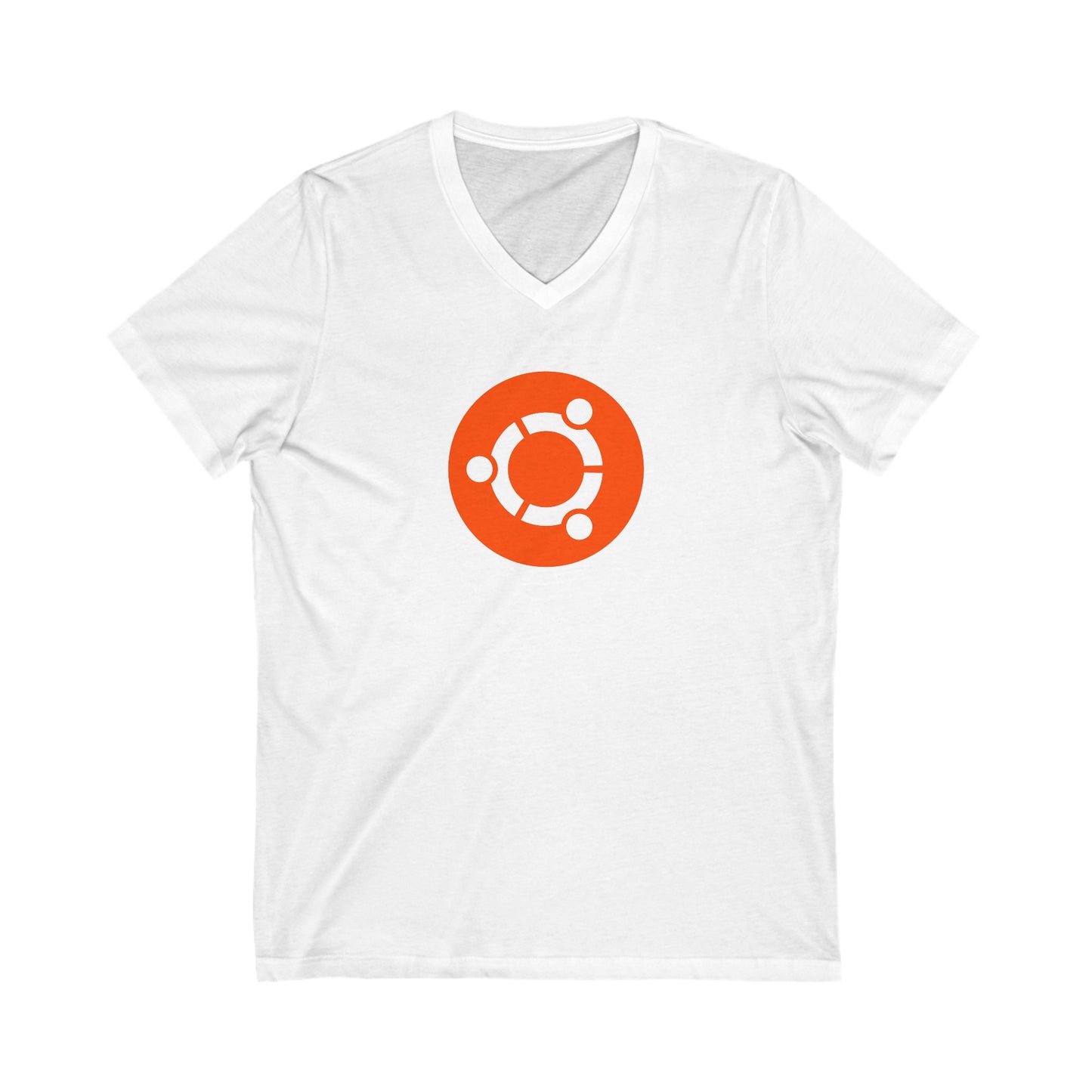 Ubuntu Logo Adult V-Neck T-Shirt